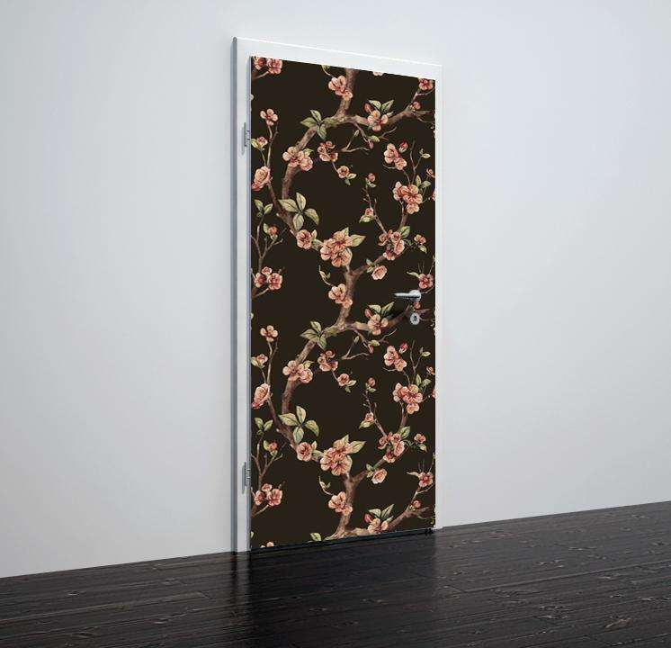 Folija za vrata z motivom roses