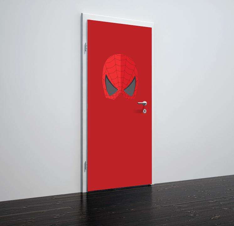 Folija za vrata Spiderman - TA069-Life-decor.si