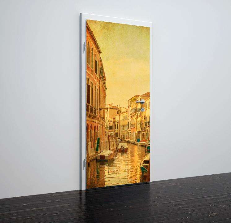 Folija za vrata z motivom venecia