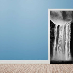 Folija za vrata Waterfall B&W - TA073-Life-decor.si