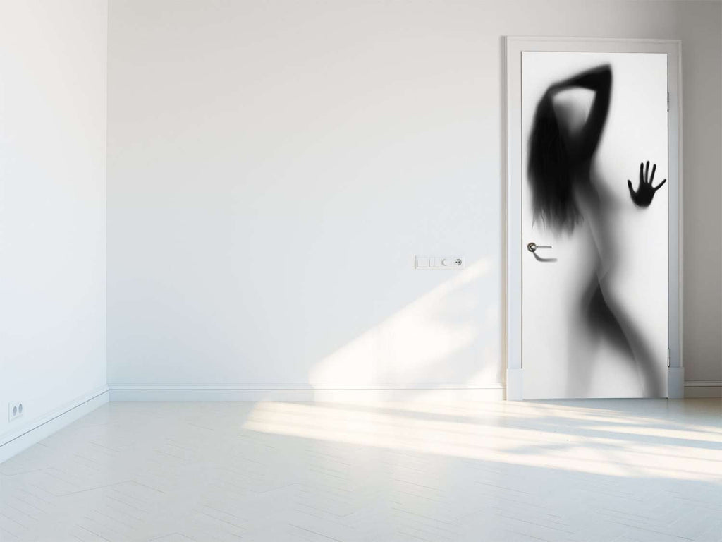 Folija za vrata woman silhuette in shower – prikaz izdelka