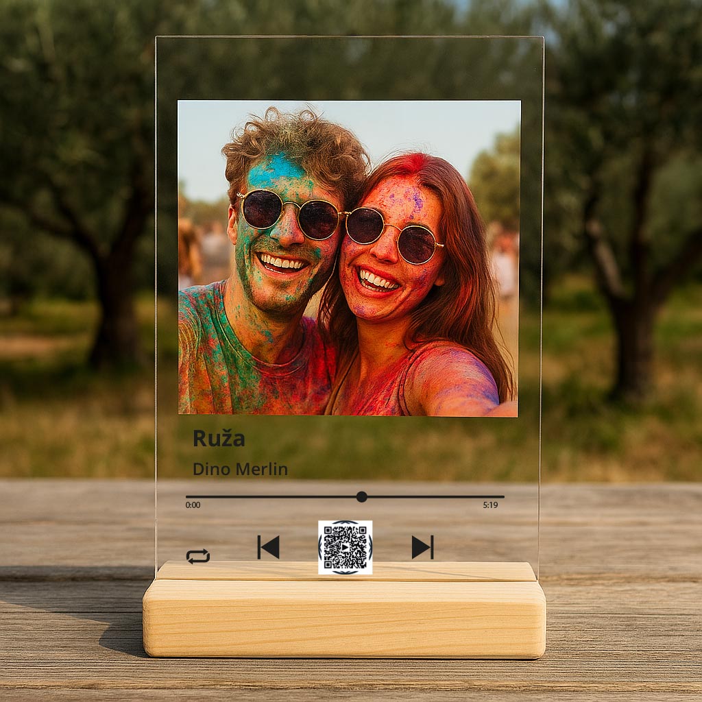 Personalizirana SPOTIFY PLAKETA S SLIKO, unikatno darilo