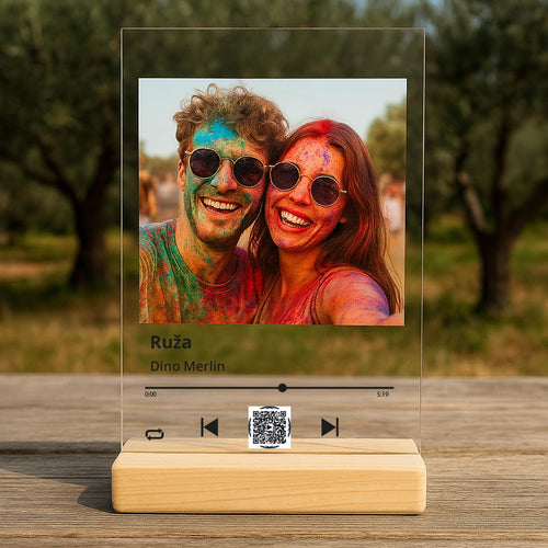 Personalizirana SPOTIFY PLAKETA S SLIKO, unikatno darilo