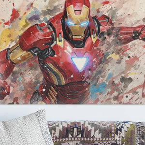 Iron Man slika, Dječja umjetnička djela, Marvel zidni dekor, Dječja soba Tiskani, Iron Man poster, crtana umjetnička djela, Dječja zidna dekoracija - PIC007-Life-decor.si