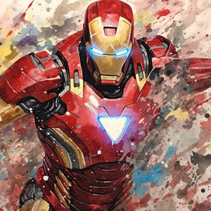 Iron Man slika, Dječja umjetnička djela, Marvel zidni dekor, Dječja soba Tiskani, Iron Man poster, crtana umjetnička djela, Dječja zidna dekoracija - PIC007-Life-decor.si
