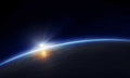 Zaštitnik od prskanja vodom Planet earth, kaljeno staklo - KA079