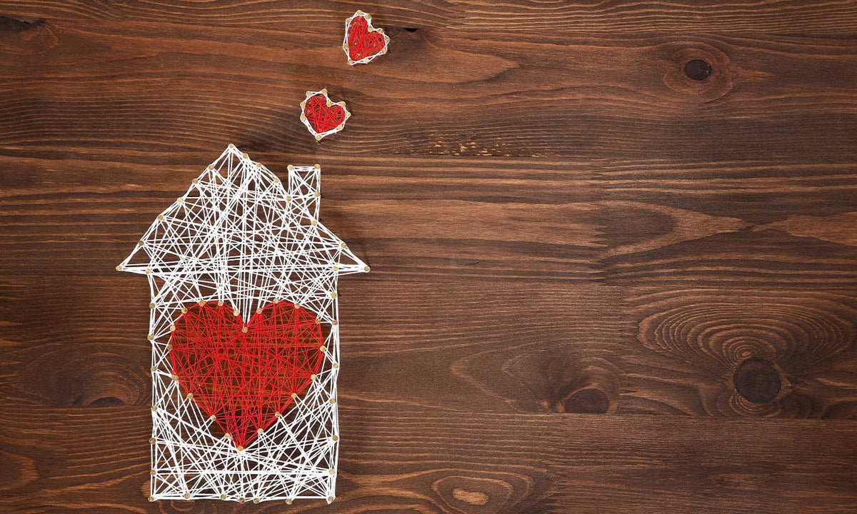 Zaštitnik od prskanja vodom Home sweet home, kaljeno staklo - KA091