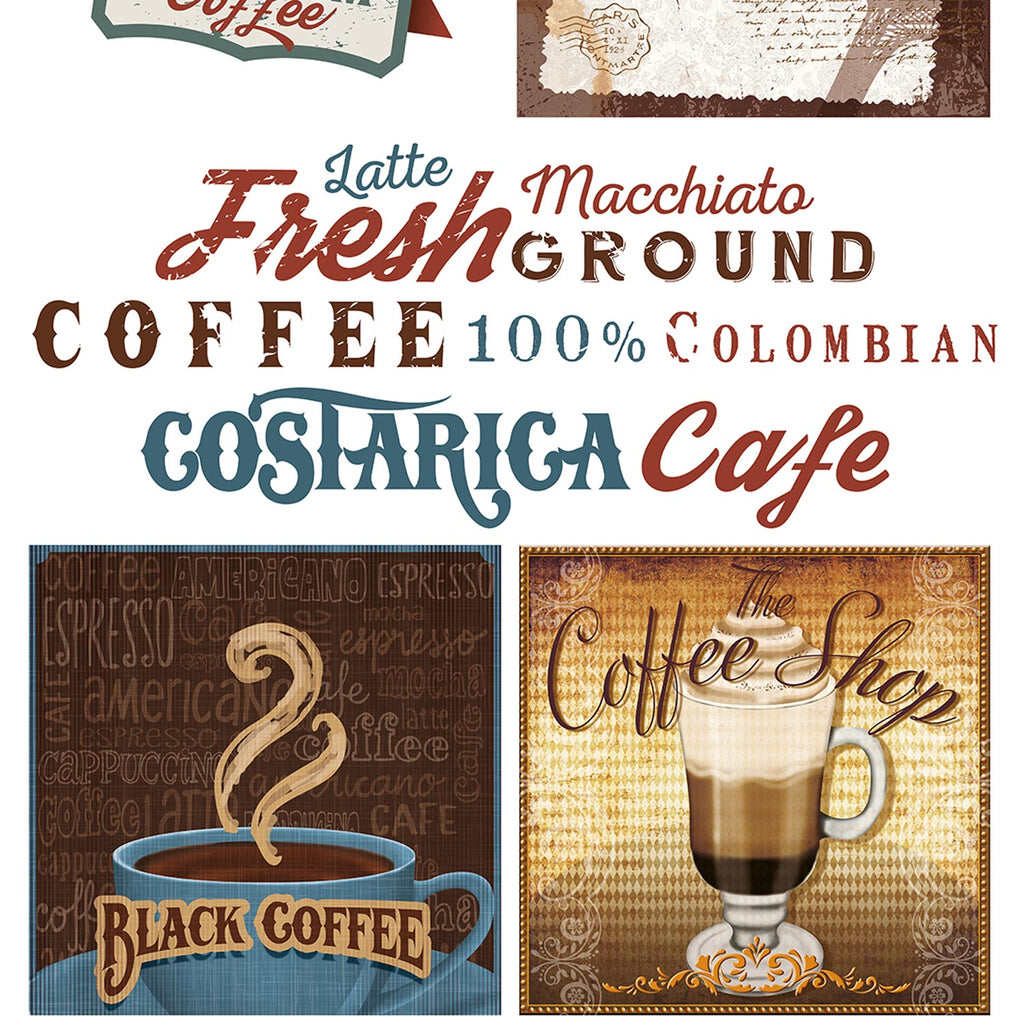 Stenske nalepke Vintage Coffee - WS096