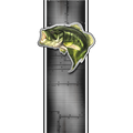 Largemouth Bass Bed Band 2 nalepke, samolepilne - AUR078-Life-decor.si