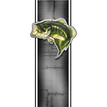 Largemouth Bass Bed Band 2 nalepke, samolepilne - AUR078-Life-decor.si