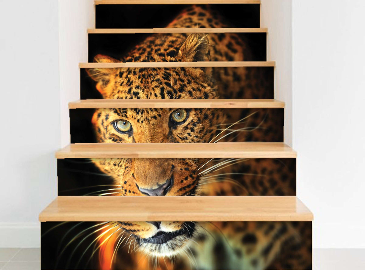 Leopard - Nalepke za stopnice NS018-Life-decor.si