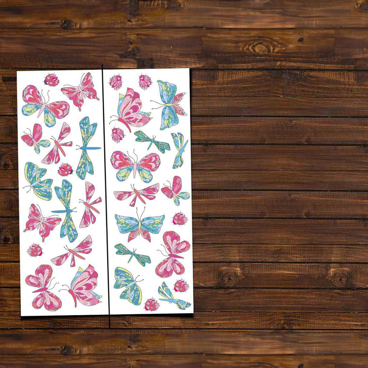 Stenske nalepke Metulji, Color Butterfly - DWS007