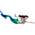 Mermaid nalepke, samolepilne - AUR084-Life-decor.si