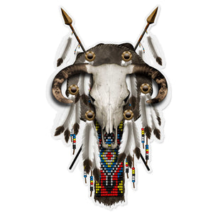 Nalepka Bull Skull. AUR028-Life-decor.si