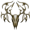 Nalepka Tribal Buck Skull. AUR026-Life-decor.si