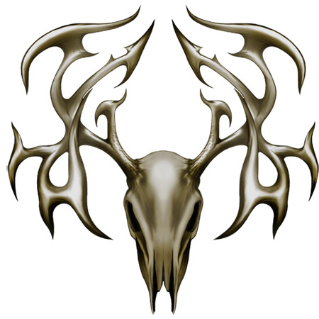Nalepka Tribal Buck Skull. AUR026-Life-decor.si
