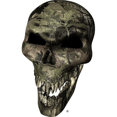 Nalepke Camo Skull. AUR023-Life-decor.si