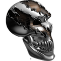 Nalepke Ripped Metal Skull za avto ali motor. AUR009-Life-decor.si