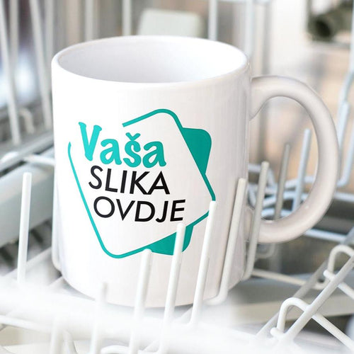 Personalizirana skodelica za kavo z vašo sliko - BELA KLASIČNA 330ml.-Life-decor.si