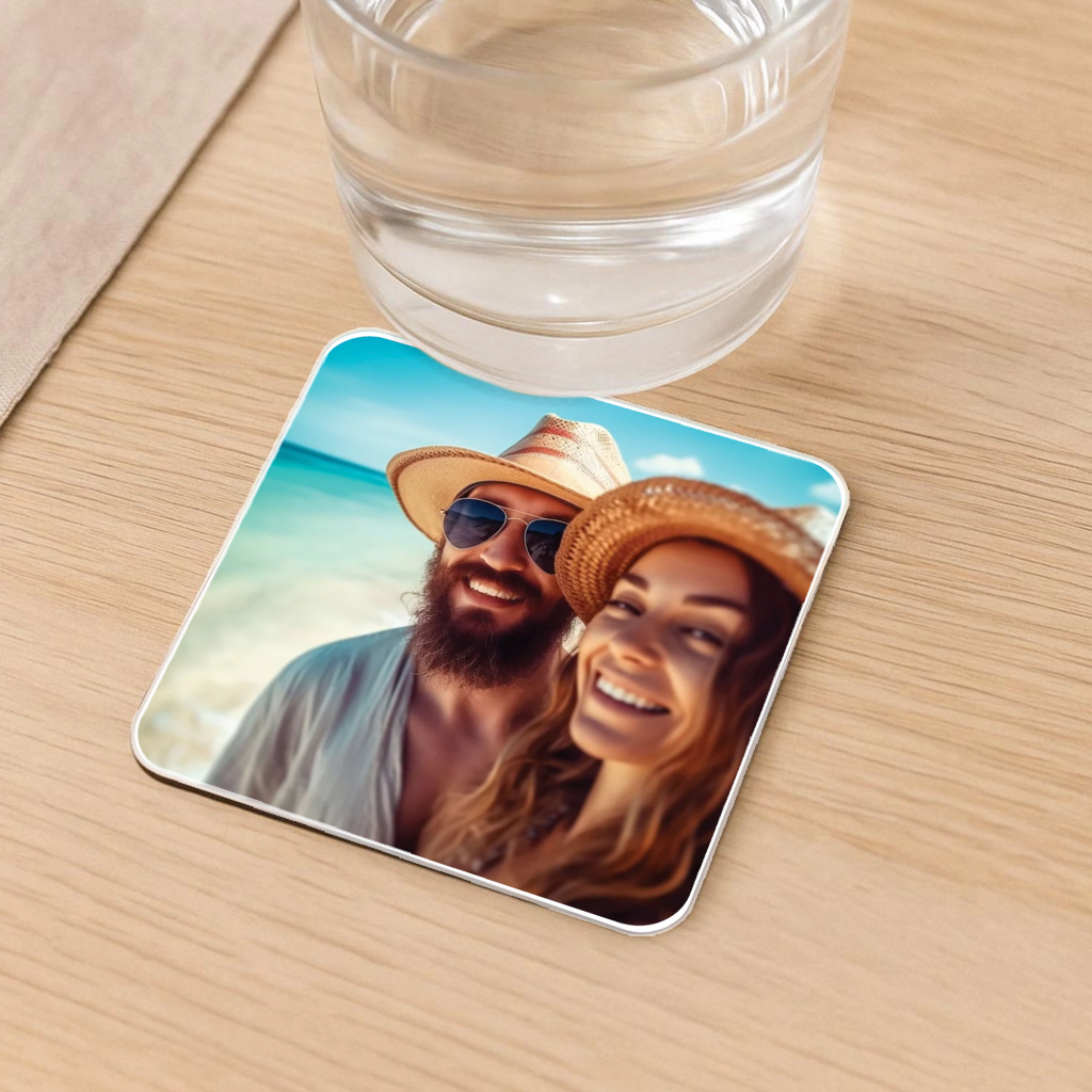 Personalizirani podstavki za kozarce s fotografijo – set 4 kosov