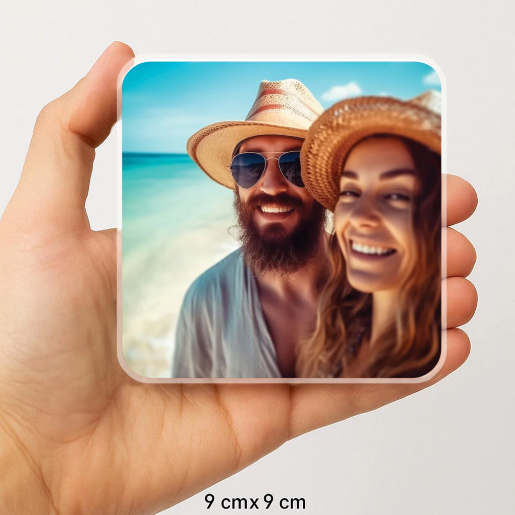 Personalizirani podstavki za kozarce s fotografijo – set 4 kosov