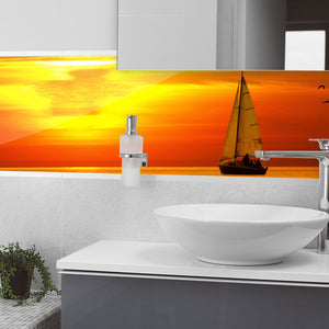 Plošče za kuhinje Beautiful sea sunset - PVC plošče / Pleksi steklo - s tiskom za kuhinjo, Zidne obloge PKU400-Life-decor.si