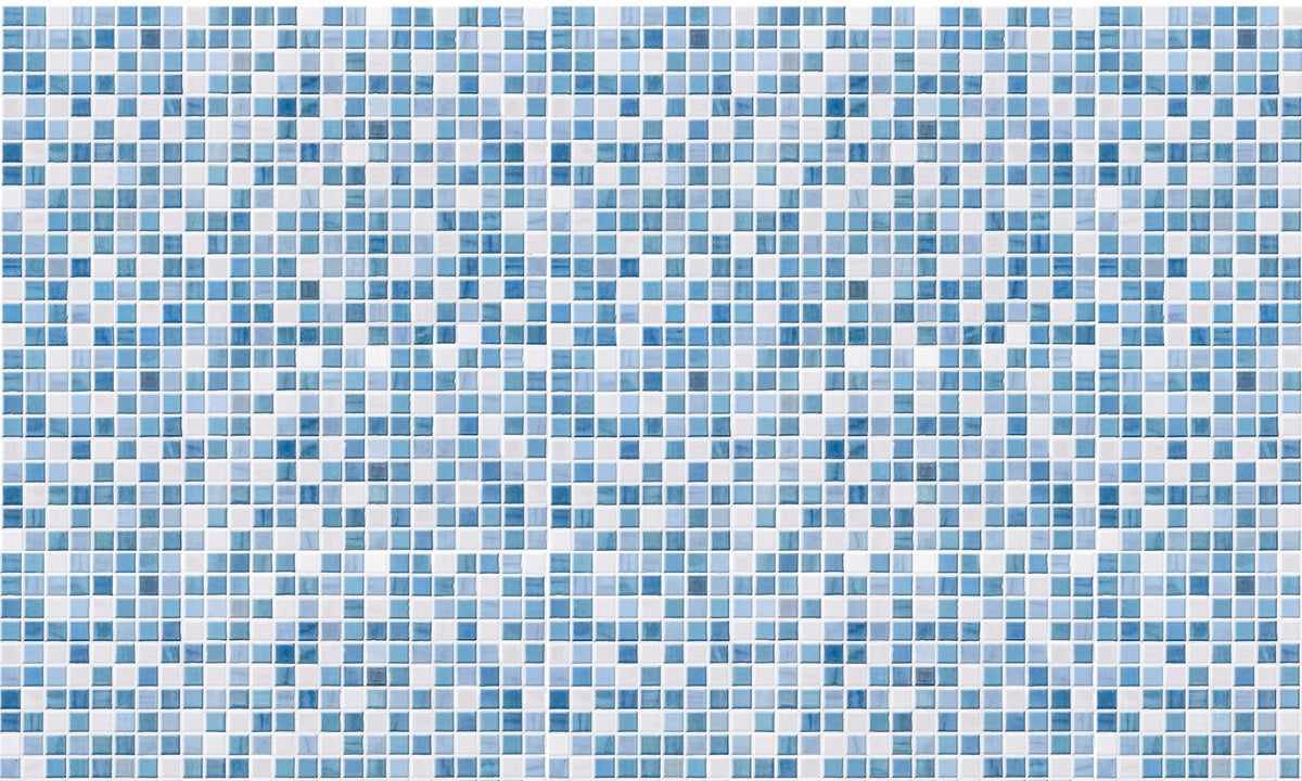 Plošče za kuhinje Blue tile - PVC plošče / Pleksi steklo - s tiskom za kuhinjo, Zidne obloge PKU099-Life-decor.si