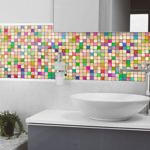 Plošče za kuhinje Ceramic tiles - PVC plošče / Pleksi steklo - s tiskom za kuhinjo, Zidne obloge PKU101-Life-decor.si