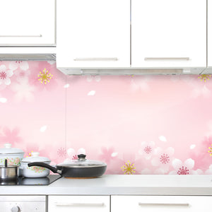 Plošče za kuhinje Cherry blossom - PVC plošče / Pleksi steklo - s tiskom za kuhinjo, Zidne obloge PKU136-Life-decor.si