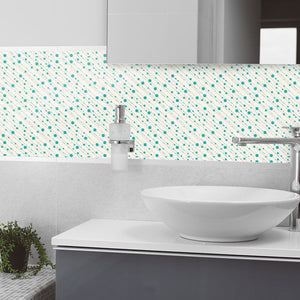 Plošče za kuhinje Diagonal dots - PVC plošče / Pleksi steklo - s tiskom za kuhinjo, Zidne obloge PKU359-Life-decor.si