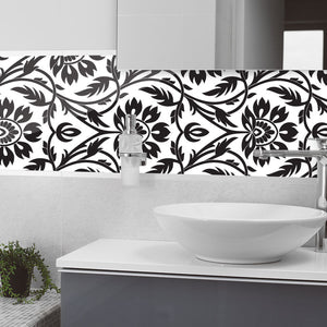 Plošče za kuhinje Floral seamless pattern - PVC plošče / Pleksi steklo - s tiskom za kuhinjo, Zidne obloge PKU364-Life-decor.si