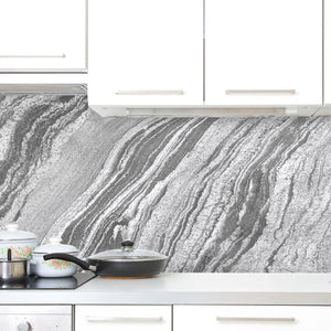 Plošče za kuhinje Gray Marble - PVC plošče / Pleksi steklo - s tiskom za kuhinjo, Zidne obloge PKU056-Life-decor.si