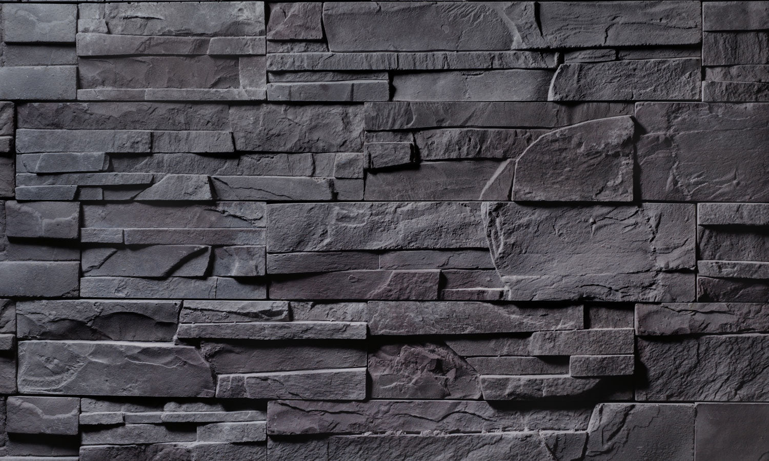 Plošče za kuhinje Gray stone wall - PVC plošče / Pleksi steklo - s tiskom za kuhinjo, Zidne obloge PKU075-Life-decor.si