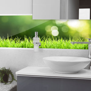 Plošče za kuhinje Green grass - PVC plošče / Pleksi steklo - s tiskom za kuhinjo, Zidne obloge PKU393-Life-decor.si