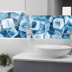 Plošče za kuhinje Ice Cubes - PVC plošče / Pleksi steklo - s tiskom za kuhinjo, Zidne obloge PKU168-Life-decor.si