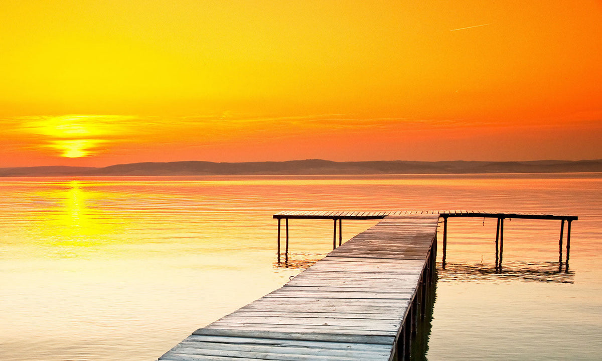 Plošče za kuhinje Lake Balaton - PVC plošče / Pleksi steklo - s tiskom za kuhinjo, Zidne obloge PKU202-Life-decor.si