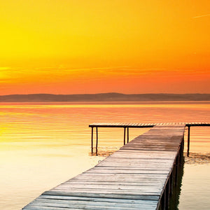 Plošče za kuhinje Lake Balaton - PVC plošče / Pleksi steklo - s tiskom za kuhinjo, Zidne obloge PKU202-Life-decor.si