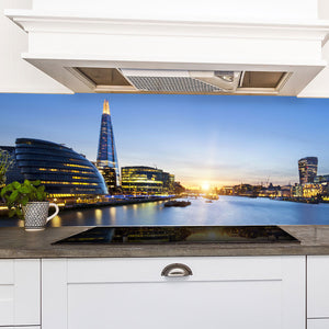 Plošče za kuhinje London skyline - PVC plošče / Pleksi steklo - s tiskom za kuhinjo, Zidne obloge PKU250-Life-decor.si