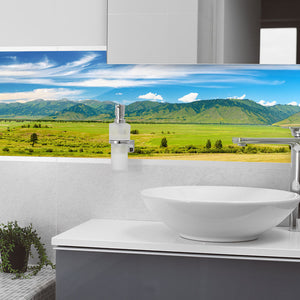 Plošče za kuhinje Mountain panorama - PVC plošče / Pleksi steklo - s tiskom za kuhinjo, Zidne obloge PKU233-Life-decor.si