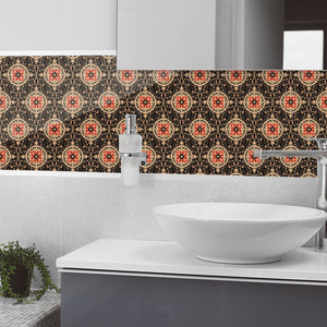 Plošče za kuhinje Oriental pattern - PVC plošče / Pleksi steklo - s tiskom za kuhinjo, Zidne obloge PKU369-Life-decor.si