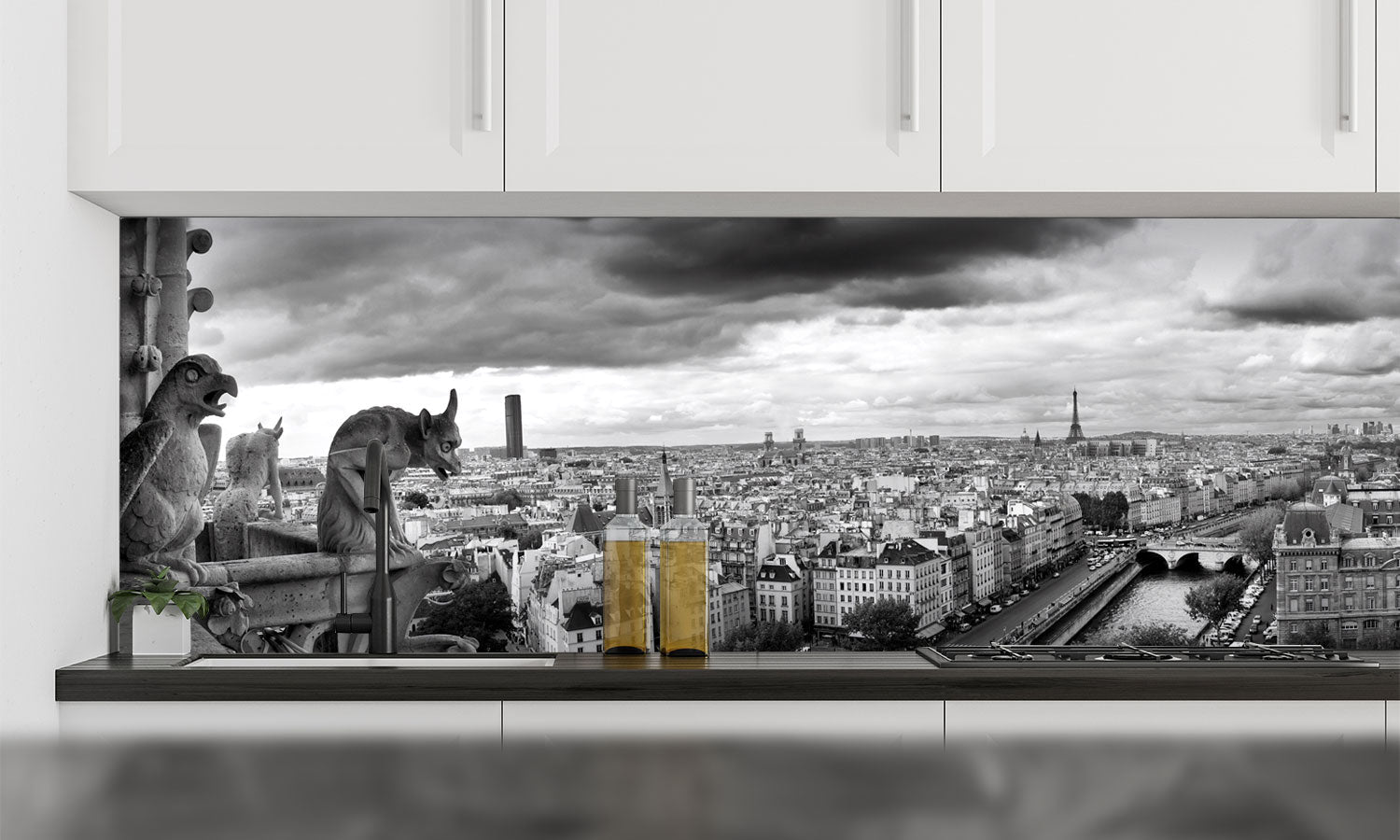 Plošče za kuhinje Paris by Notredame - PVC plošče / Pleksi steklo - s tiskom za kuhinjo, Zidne obloge PKU206-Life-decor.si