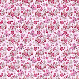 Plošče za kuhinje Pink seamless floral pattern - PVC plošče / Pleksi steklo - s tiskom za kuhinjo, Zidne obloge PKU353-Life-decor.si