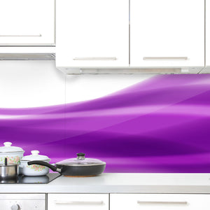 Plošče za kuhinje Purple Lines - PVC plošče / Pleksi steklo - s tiskom za kuhinjo, Zidne obloge PKU045-Life-decor.si