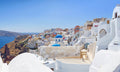 Plošče za kuhinje Santorini island - PVC plošče / Pleksi steklo - s tiskom za kuhinjo, Zidne obloge PKU220-Life-decor.si