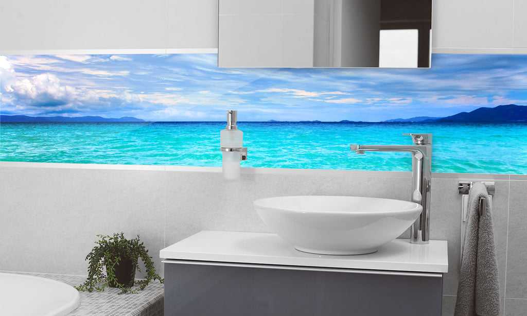 Plošče za kuhinje Sea - PVC plošče / Pleksi steklo - s tiskom za kuhinjo, Zidne obloge PKU379-Life-decor.si