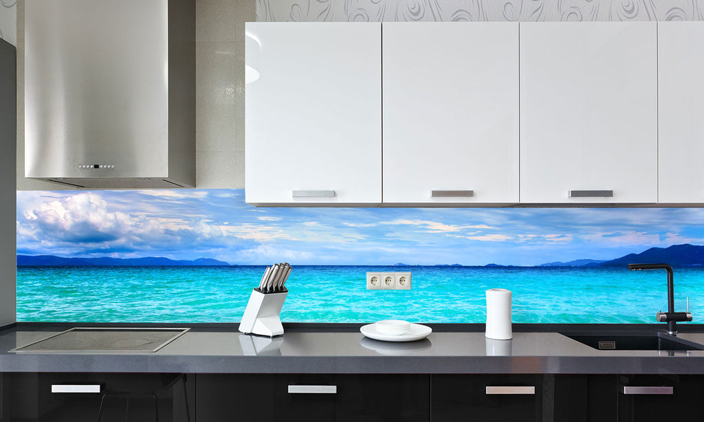 Plošče za kuhinje Sea - PVC plošče / Pleksi steklo - s tiskom za kuhinjo, Zidne obloge PKU379-Life-decor.si