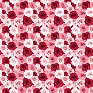 Plošče za kuhinje Seamless pattern with red and pink - PVC plošče / Pleksi steklo - s tiskom za kuhinjo, Zidne obloge PKU350-Life-decor.si