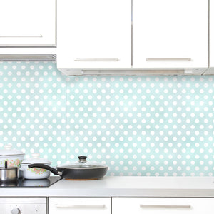 Plošče za kuhinje Seamless polka dots - PVC plošče / Pleksi steklo - s tiskom za kuhinjo, Zidne obloge PKU356-Life-decor.si