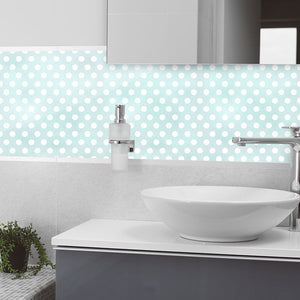 Plošče za kuhinje Seamless polka dots - PVC plošče / Pleksi steklo - s tiskom za kuhinjo, Zidne obloge PKU356-Life-decor.si