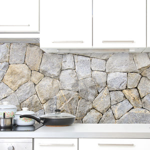 Plošče za kuhinje Stone texture - PVC plošče / Pleksi steklo - s tiskom za kuhinjo, Zidne obloge PKU096-Life-decor.si